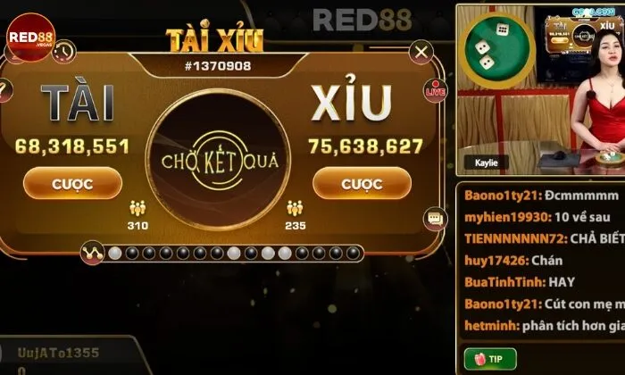 Điểm nổi bật của tài xỉu Livestream Red88