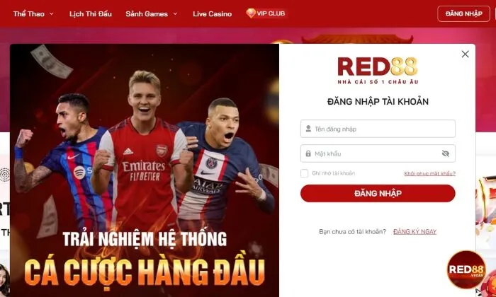 Đăng nhập Red88