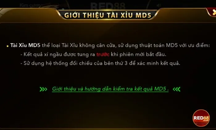 Luật chơi cần nắm được khi tham gia tài xỉu MD5