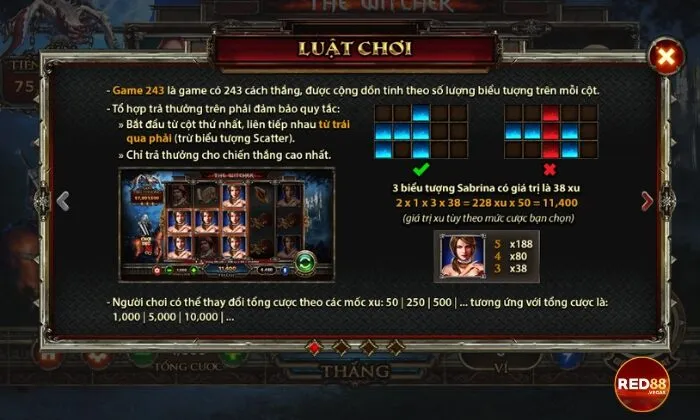 Luật chơi The Witcher tại Red88